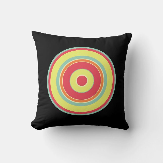 Coussin Cercles colorés 01 (Recto)