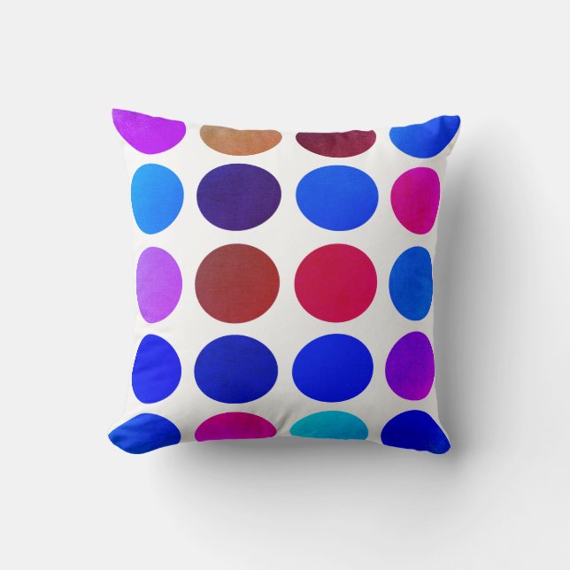 Coussin Cercles Colorés Caprice 2 (Recto)