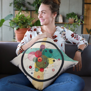 Coussin Cercles dans un cercle, Kandinsky