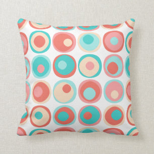 Coussin Cercles de corail d'Aqua