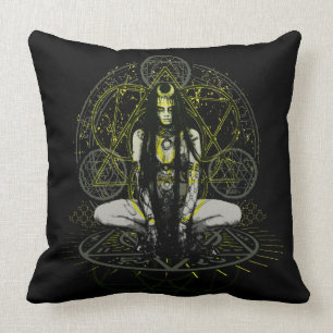 Coussin Cercles de magie d'enchanteresse du peloton   de