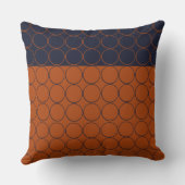 Coussin Cercles de marine et de rouille (Verso)