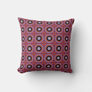 Coussin Cercles de mod 6 Rose