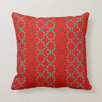 Cercles de tiret de rouge et de turquoise sur