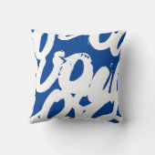 Coussin Cercles dessinés à la main abstraits (Verso)