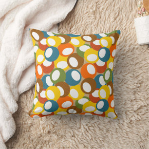 Coussin Cercles d'olivier des années 1970