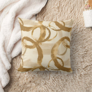Coussin Cercles d'or Formes circulaires