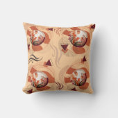 Coussin Cercles Harmonieux de Fleurs d'Oranger (Recto)