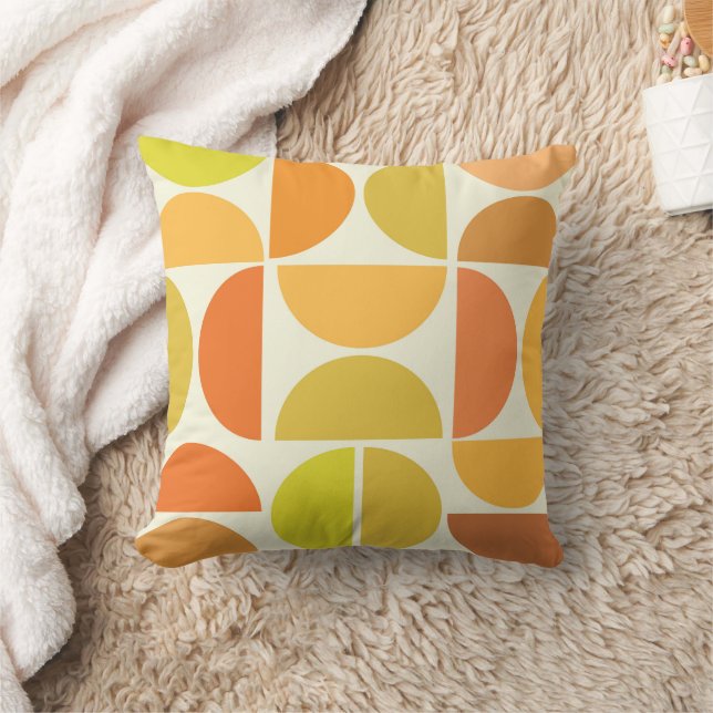 Coussin Cercles modernes abstraits du milieu du siècle ora (Couverture)