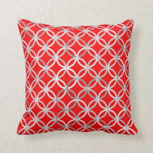Coussin Cercles modernes de la moitié du siècle,