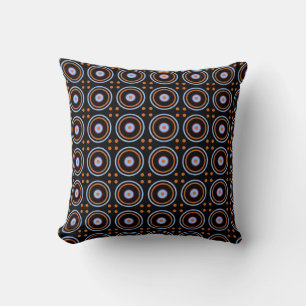 Coussin Cercles mods 6 Noirs