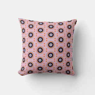 Coussin Cercles mods 6 roses