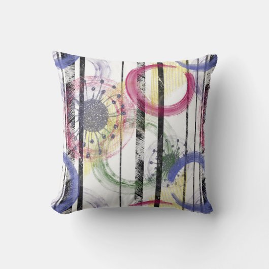 Coussin Cercles multicolores (Recto)