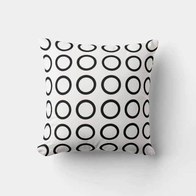 Coussin Cercles noirs (Recto)