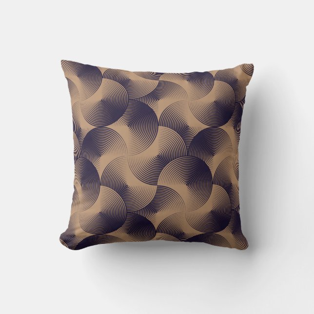 Coussin Cercles Optiques Illusion : Géométrique sans joint (Recto)
