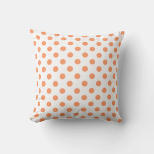 Coussin Cercles Pois orange de Tangérine