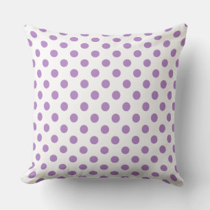 Coussin Cercles Pois violet de chardon
