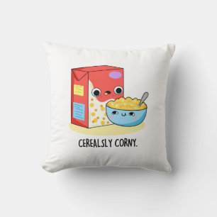 Coussin Céréales Corny Funny Lait Céréal Pun