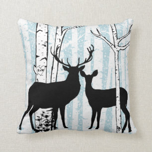 Coussin Cerf Customisé dans l'Oreillers de la forêt de Bir