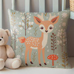 Coussin Cerf de bois mignon, Amis de la forêt, Neutre selo<br><div class="desc">Présentant l'enchanteur "Joli cerf de bois, amis de la forêt, Coussin de crèche neutre pour les femmes", un ajout magnifiquement conçu à n'importe quelle pépinière. Avec une charmante illustration d'un petit cerf entouré de ses amis boisés, ce coussin est rendu dans des tons doux et sereins, ce qui en fait...</div>