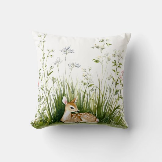 Coussin Cerf de la forêt bébé (Recto)