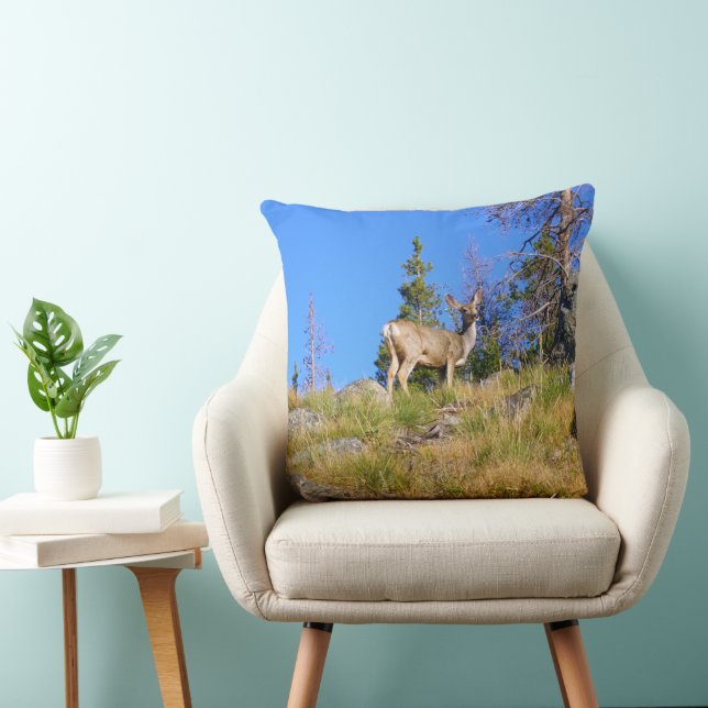 Coussin Cerf des Montagnes Rocheuses (Chaise)