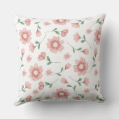 Coussin Cerf mignon réversible floral (Verso)