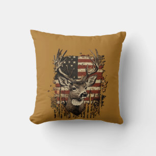 Coussin Cerfs et campagne américaine