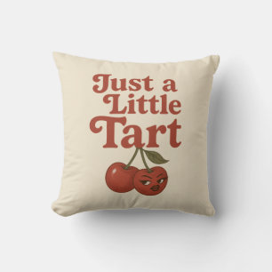 Coussin Cerise Piquante Juste un peu Acidulée Retro Rouge 