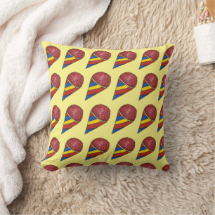 Coussin Cerise Red Snow Sno Cone Snowball Snowball Nourrit