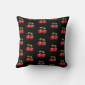 Coussin Cerises aux visages souriants (Verso)