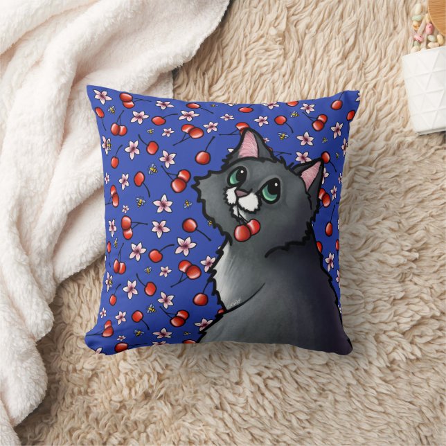Coussin Cerises de chats écoresponsables Épervier (Couverture)