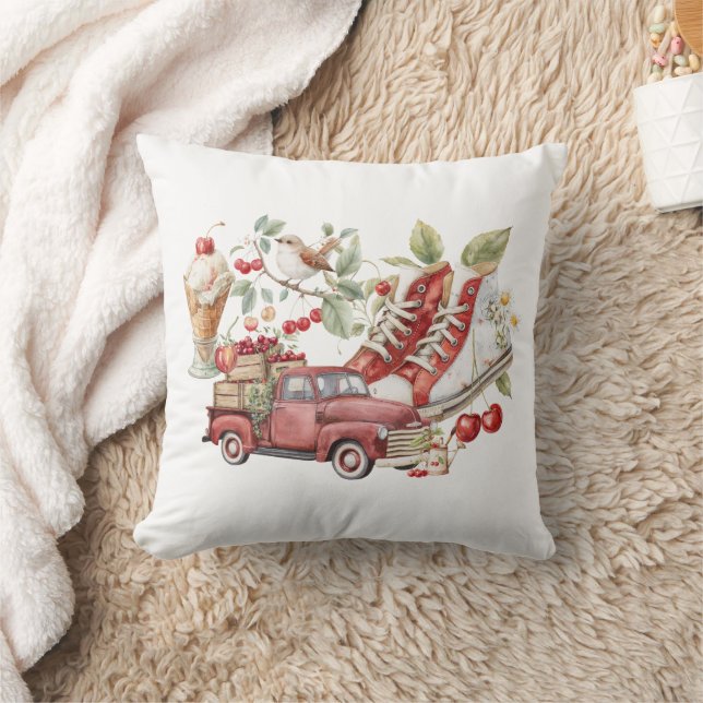 Coussin Cerises Douces d'Été (Couverture)