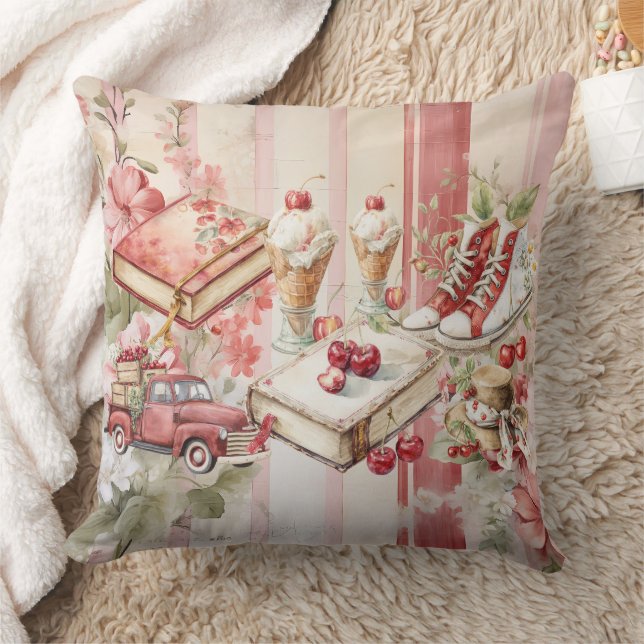 Coussin Cerises Douces d'Été (Couverture)