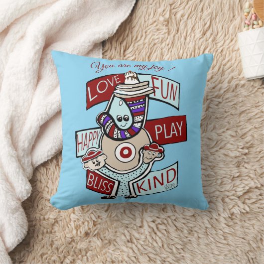 Coussin Cerises en haut : Une célébration de KindnessK (Couverture)