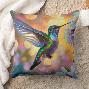 Coussin Cerisier Imaginaire Sunrise Hummingbird 