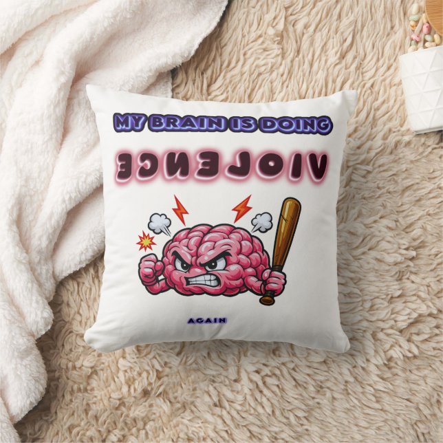Coussin Cerveau faisant violence (Couverture)