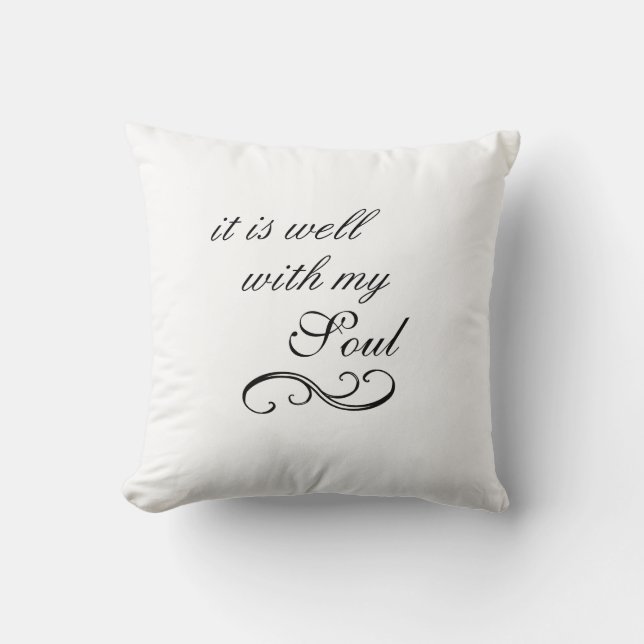 Coussin C'est bien avec ma citation Soul (Recto)