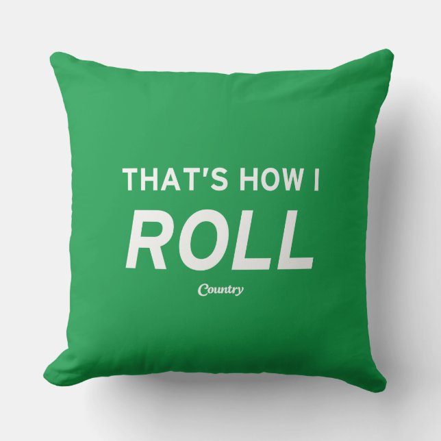 Coussin C'est comment je roule (Recto)