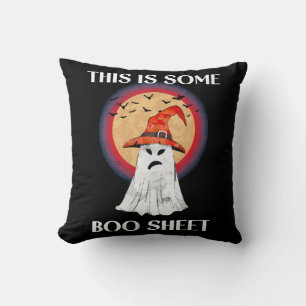 Coussin C'est du Feuille de Boo Halloween Fantôme Drôle