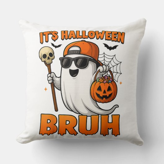 Coussin C'est Halloween mec (Recto)