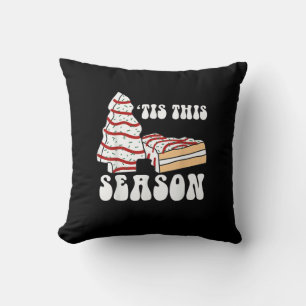 Coussin C'est la saison Arbre de Noël Groovy Rétro Vintage