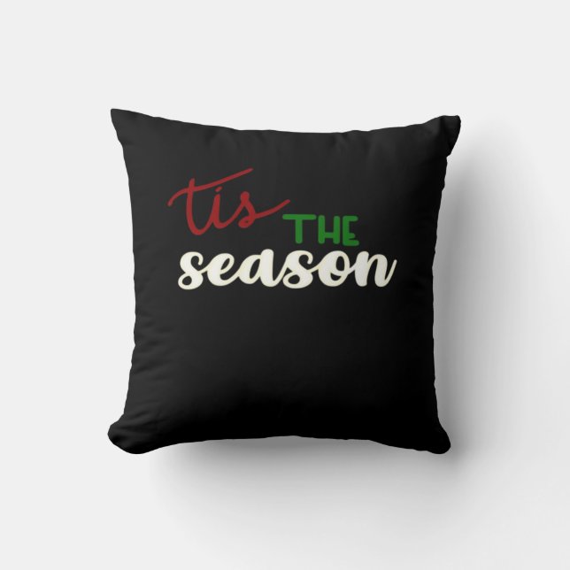 Coussin C'est la saison classique citation drôle (Recto)