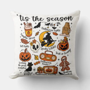 Coussin C'est la saison des doodles Halloween - Mignon et