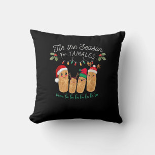 Coussin C'est la saison des tamales Noël mexicain moderne
