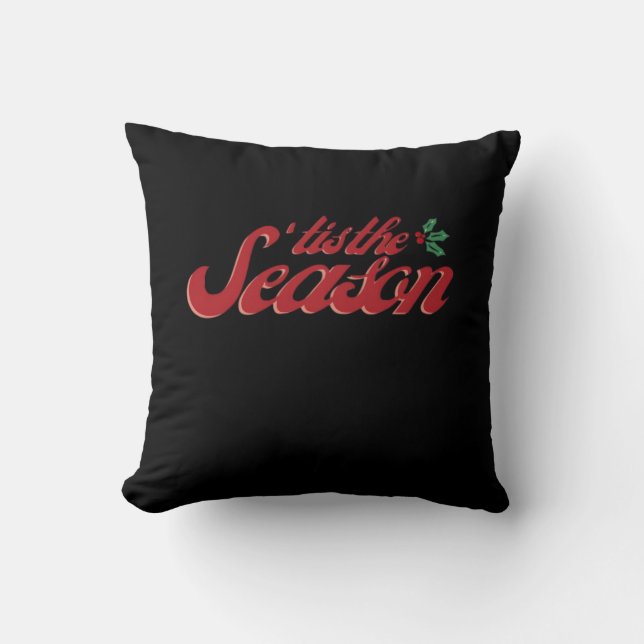 Coussin C'est la saison : design classique et basique (Recto)