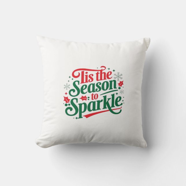 Coussin C'est la saison d'étinceler (Recto)