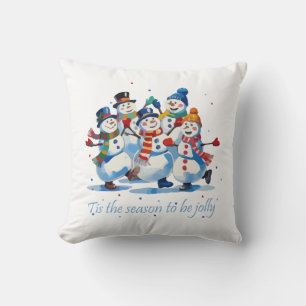 Coussin C'est la saison d'être joyeux Danse joyeuse des bo