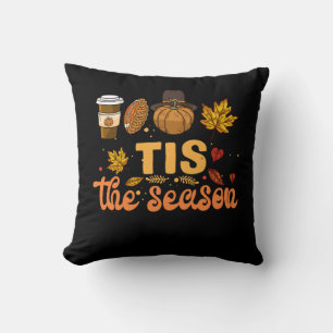 Coussin C'Est La Saison Football Citrouille Automne Thanks