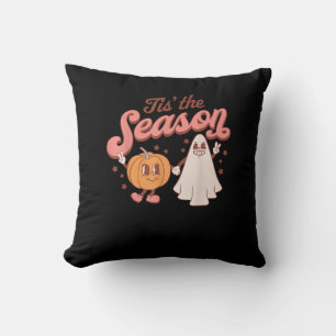 Coussin C'est la saison Pumpkin Boo Costume Halloween 60s